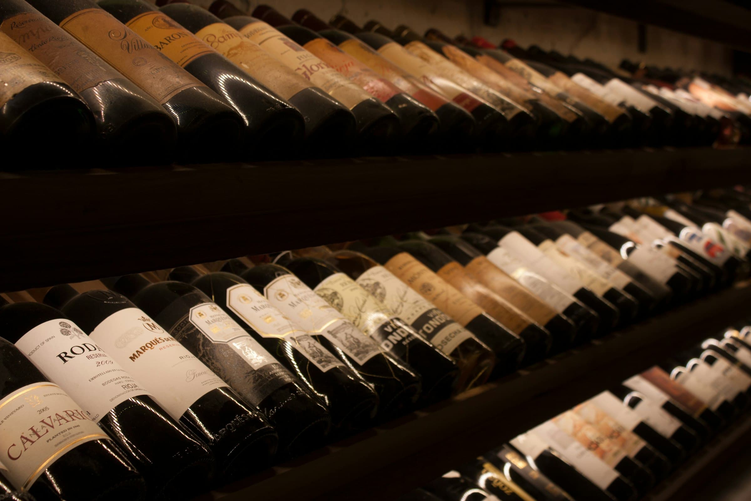 Vintage wine cellar